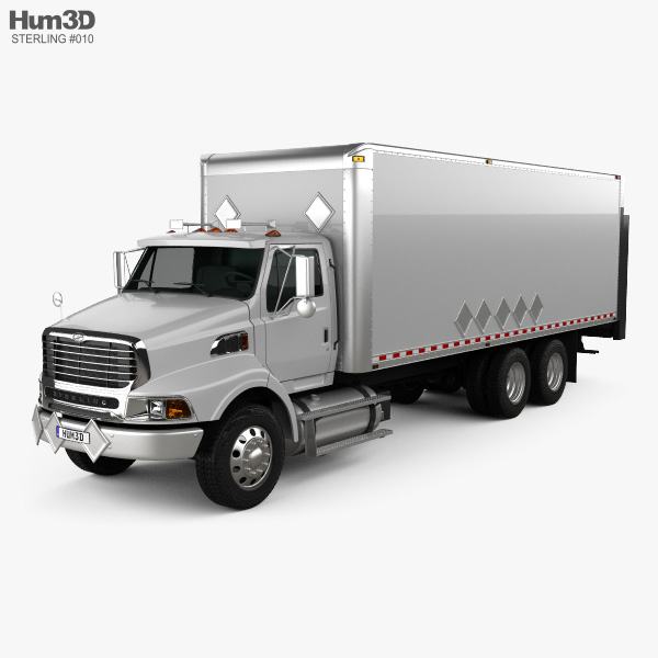 Sterling L9500 Box Truck 2009 3D model