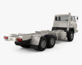 Steyr Plus 91 1491 Chassis Army Truck 1978 3Dモデル 後ろ姿