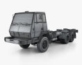 Steyr Plus 91 1491 Chassis Army Truck 1978 3Dモデル wire render