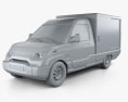 StreetScooter Van 2020 3D-Modell clay render