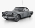 Studebaker Champion Starlight Coupe 1953 3D 모델  wire render