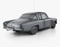 Studebaker Champion Starlight Coupe 1953 3D 모델 