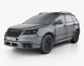 Subaru Tribeca 2011 3D模型 wire render
