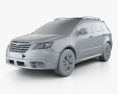 Subaru Tribeca 2011 3d model clay render