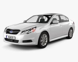 3D model of Subaru Legacy sedan US 2014