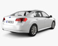 Subaru Legacy セダン US 2011 3Dモデル 後ろ姿