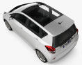 Subaru Trezia 2013 3D模型 顶视图