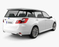 Subaru Exiga 2013 3D 모델  back view