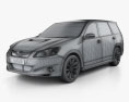 Subaru Exiga 2013 3D模型 wire render
