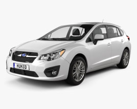 Subaru Impreza hatchback 2015 3D model