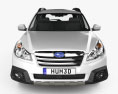Subaru Outback limited US 2014 3D модель front view