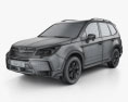 Subaru Forester (US) 2015 Modelo 3d wire render
