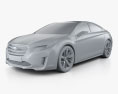 Subaru Legacy Concept 2018 3d model clay render