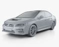 Subaru WRX 2017 3D模型 clay render