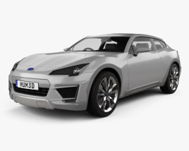 3D model of Subaru Cross Sport 2014