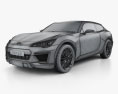 Subaru Cross Sport 2014 3D模型 wire render