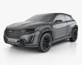 Subaru VIZIV 2 2014 3D模型 wire render