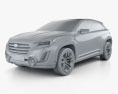 Subaru VIZIV 2 2014 3D模型 clay render