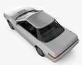 Subaru XT 1991 3D模型 顶视图
