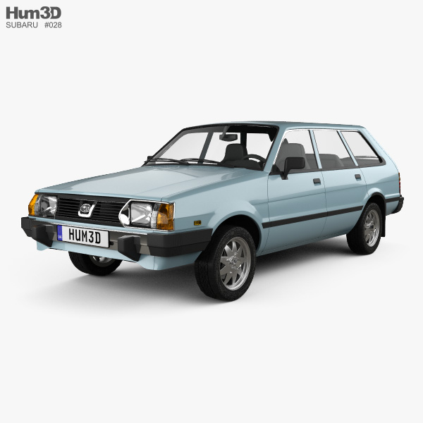 Subaru Leone estate 1978 3D model