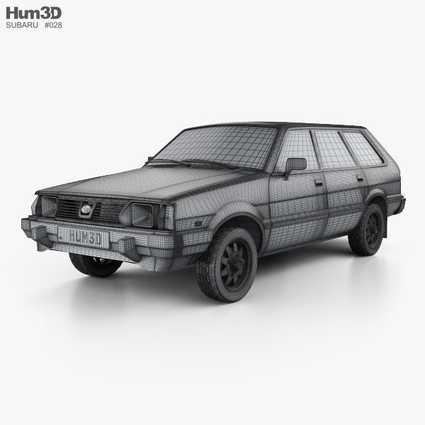 Subaru Leone Estate 1978 3dモデル 乗り物 On Hum3d