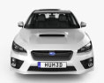 Subaru WRX with HQ interior 2017 3d model front view