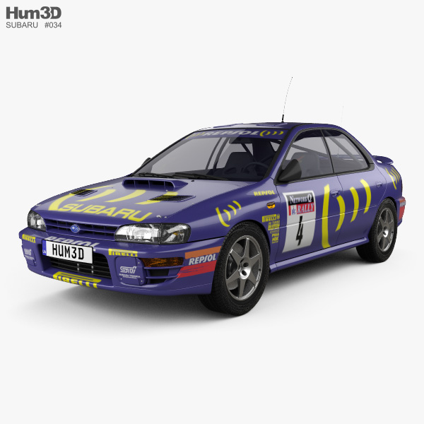 Subaru Impreza WRC (GC) 1996 Modelo 3d