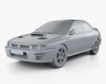 Subaru Impreza WRC (GC) 1996 3d model clay render