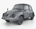 Subaru 360 1958 3D 모델  wire render