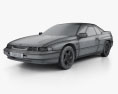 Subaru SVX 1997 Modelo 3D wire render