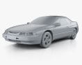 Subaru SVX 1997 Modelo 3D clay render