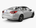 Subaru Legacy with HQ interior 2017 3d model back view