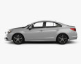 Subaru Legacy with HQ interior 2017 3d model side view