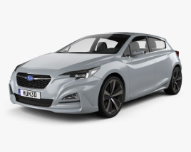 Subaru Impreza 5-door hatcback 2016 3D model