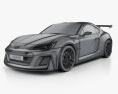 Subaru BRZ STI Performance Concept 2015 Modello 3D wire render