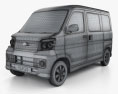 Subaru Dias Wagon 2015 3d model wire render