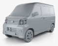 Subaru Dias Wagon 2015 3d model clay render