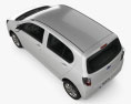 Subaru Pleo Plus 2015 3D модель top view