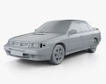 Subaru Legacy 1993 3d model clay render