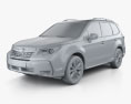 Subaru Forester XT Touring 2019 3D модель clay render