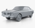 Subaru Leone GSR 1972 3d model clay render