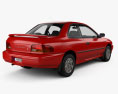 Subaru Impreza Coupe 带内饰 1995 3D模型 后视图