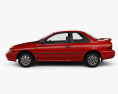 Subaru Impreza Coupe 带内饰 1995 3D模型 侧视图