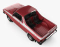 Subaru BRAT 1978 3d model top view