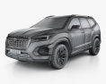 Subaru VIZIV-7 SUV 2017 3D模型 wire render