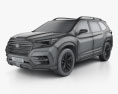 Subaru Ascent SUV 2020 3Dモデル wire render