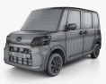 Subaru Chiffon 2020 3Dモデル wire render