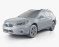 Subaru Outback US-spec 2020 3d model clay render
