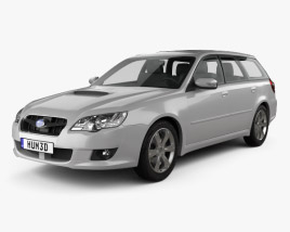 Subaru Legacy 旅行車 2008 3D模型