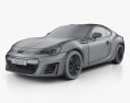 Subaru BRZ (ZC6) 2018 3d model wire render